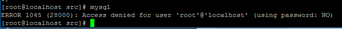 mysql 登陆不了报错 ERROR 1045 (28000): Access denied for user 'root'@'localhost' (using password: NO) 