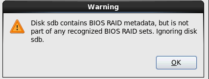 安装CentOS 6.6出现Disk sda contains BIOS RAID metadata  安装centos7的时候认不到硬盘 
