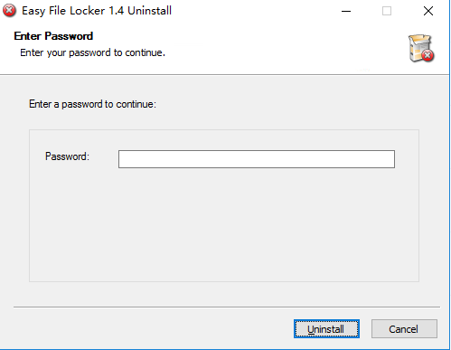 Easy File Locker(文件保护工具)  Windows实例中的Easy File Locker软件忘记密码而无法卸载的解决方法